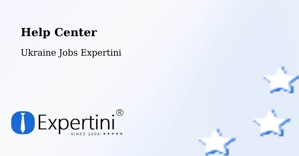 Help Center – Kropyvnytskyi - Ukraine Jobs Expertini